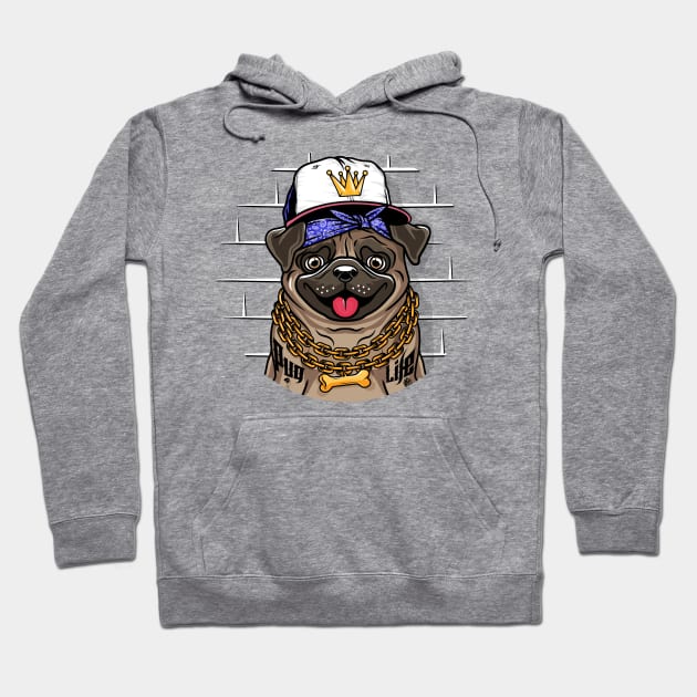 Pug life Hoodie by redwane